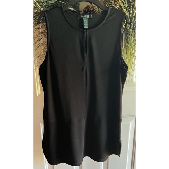 Lauren Ralph Lauren Women’s Black Sleeveless Top, Size Large - Picture 8 of 10
